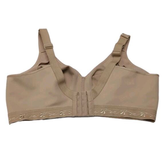 Cacique Seamless No Wire Bra Size 40DDD Unlined Full Coverage Tan Beige Soft - Picture 4 of 10